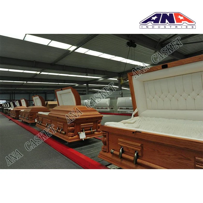 New Design 18ga Red Interior Steel Metal Casket